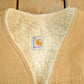 Vintage 1980s Carhartt Sherpa Lined Vest Jacket Mens Large Tall from propervintagecanada