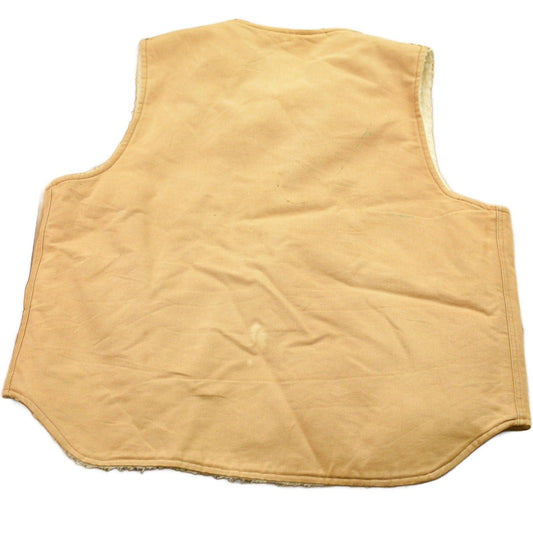 Vintage 1980s Carhartt Sherpa Lined Vest Men's 2XL from propervintagecanada