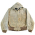 Vintage 1980s Carhartt Sun Faded Distressed Canvas Hooded Work Jacket Men&