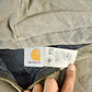 Vintage 1980s Carhartt Sun Faded Distressed Canvas Hooded Work Jacket Men's Large from propervintagecanada