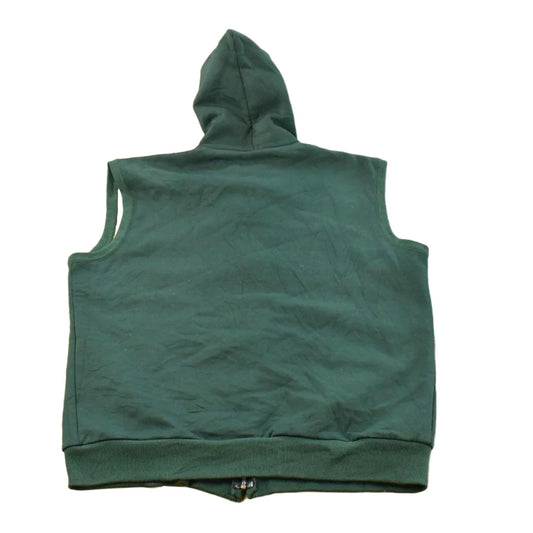 Vintage 1980s Carhartt Thermal Lined Full Zip Hoodie Sweatshirt Vest Men's XL from propervintagecanada