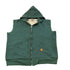 Vintage 1980s Carhartt Thermal Lined Full Zip Hoodie Sweatshirt Vest Men&
