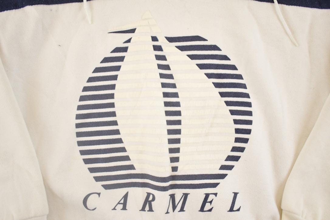 Vintage 1980s Carmel California Sailing Quarter Zip Quarter Zip Sweatshirt Mens M from propervintagecanada