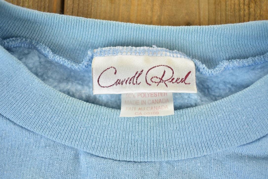 Vintage 1980s Carroll Reed Cute Puppy Crewneck Sweatshirt Womens L from propervintagecanada
