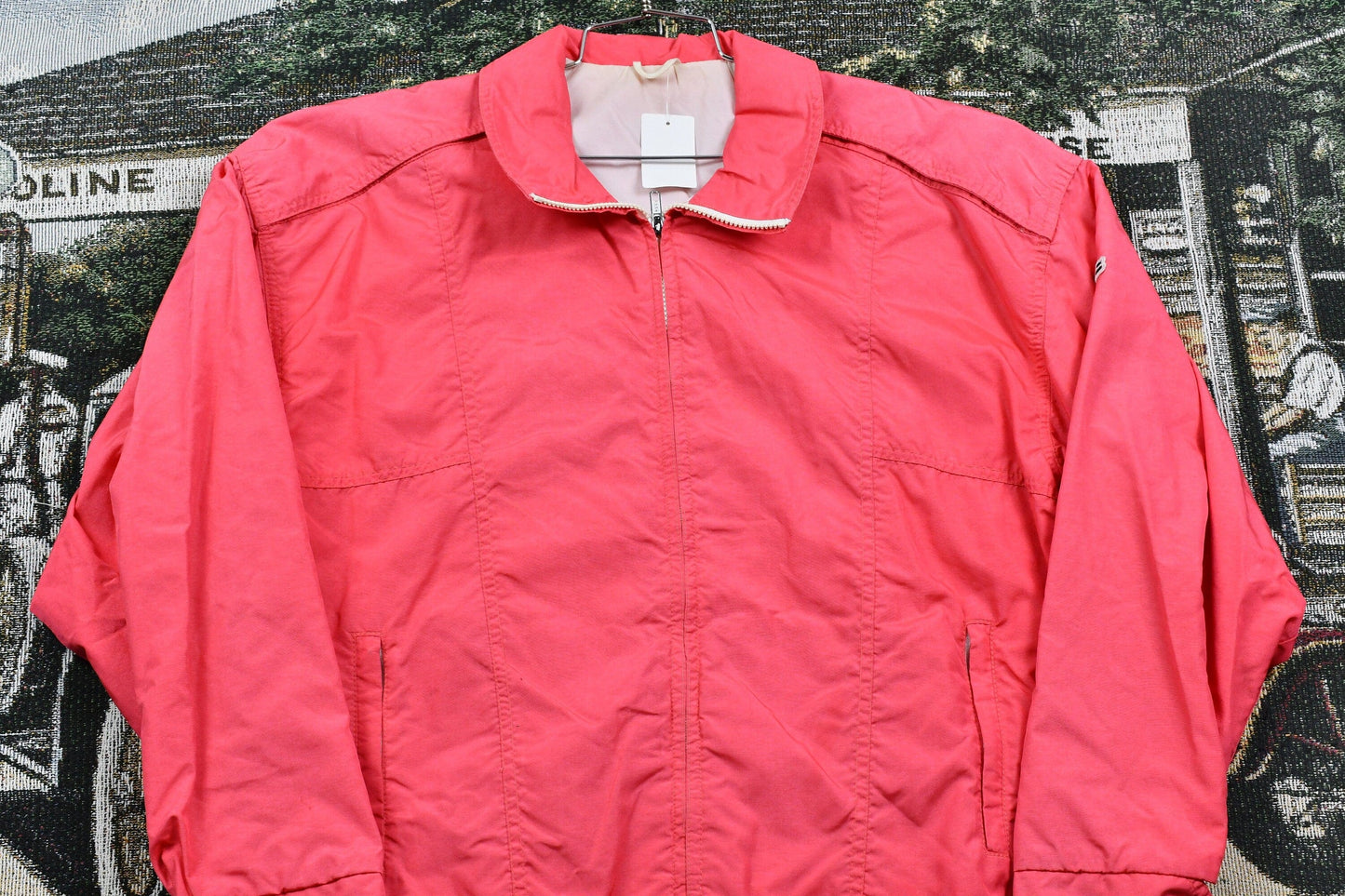 Vintage 1980s CB Sports Neon Pink Nylon Windbreaker Men's M from propervintagecanada