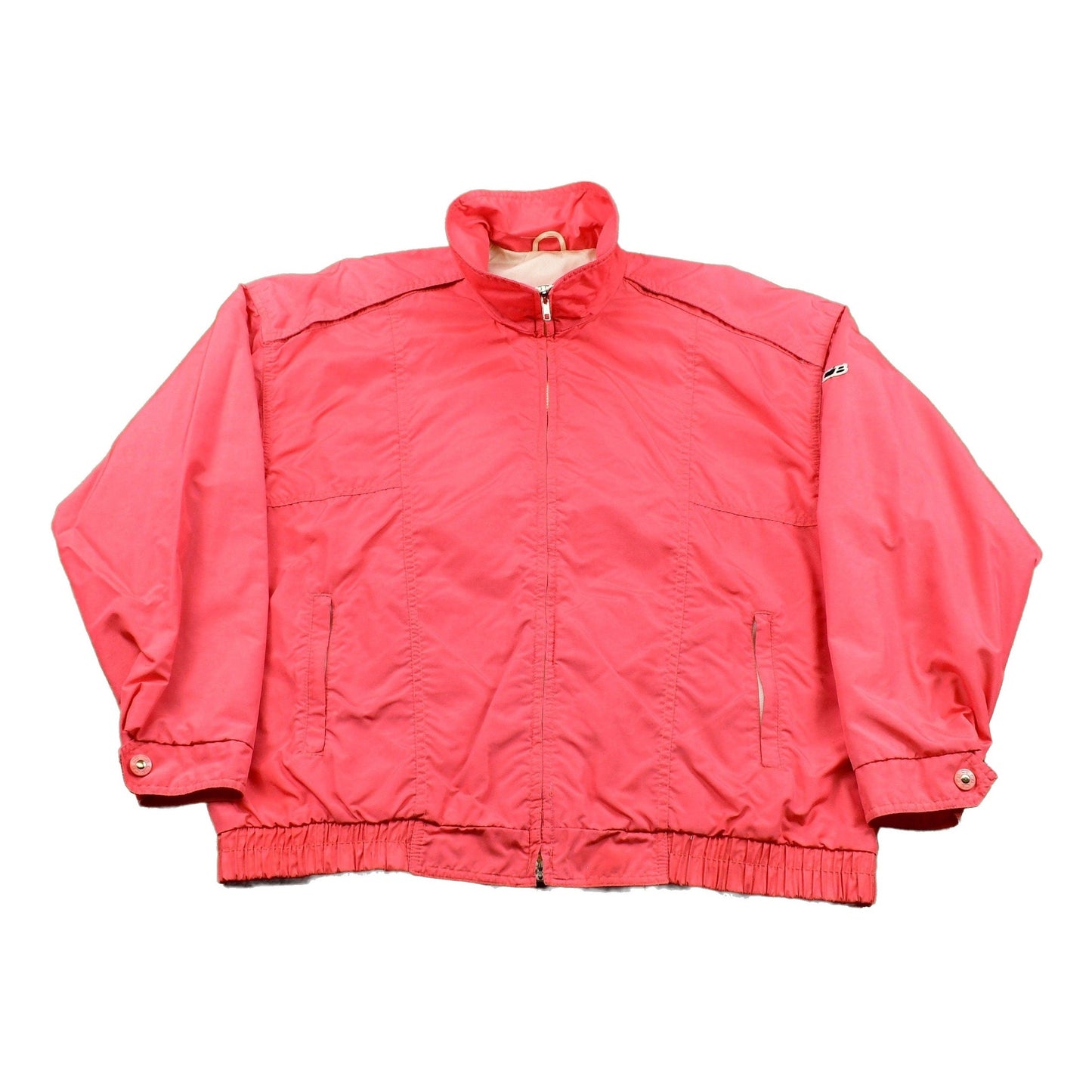 Vintage 1980s CB Sports Neon Pink Nylon Windbreaker Men's M from propervintagecanada