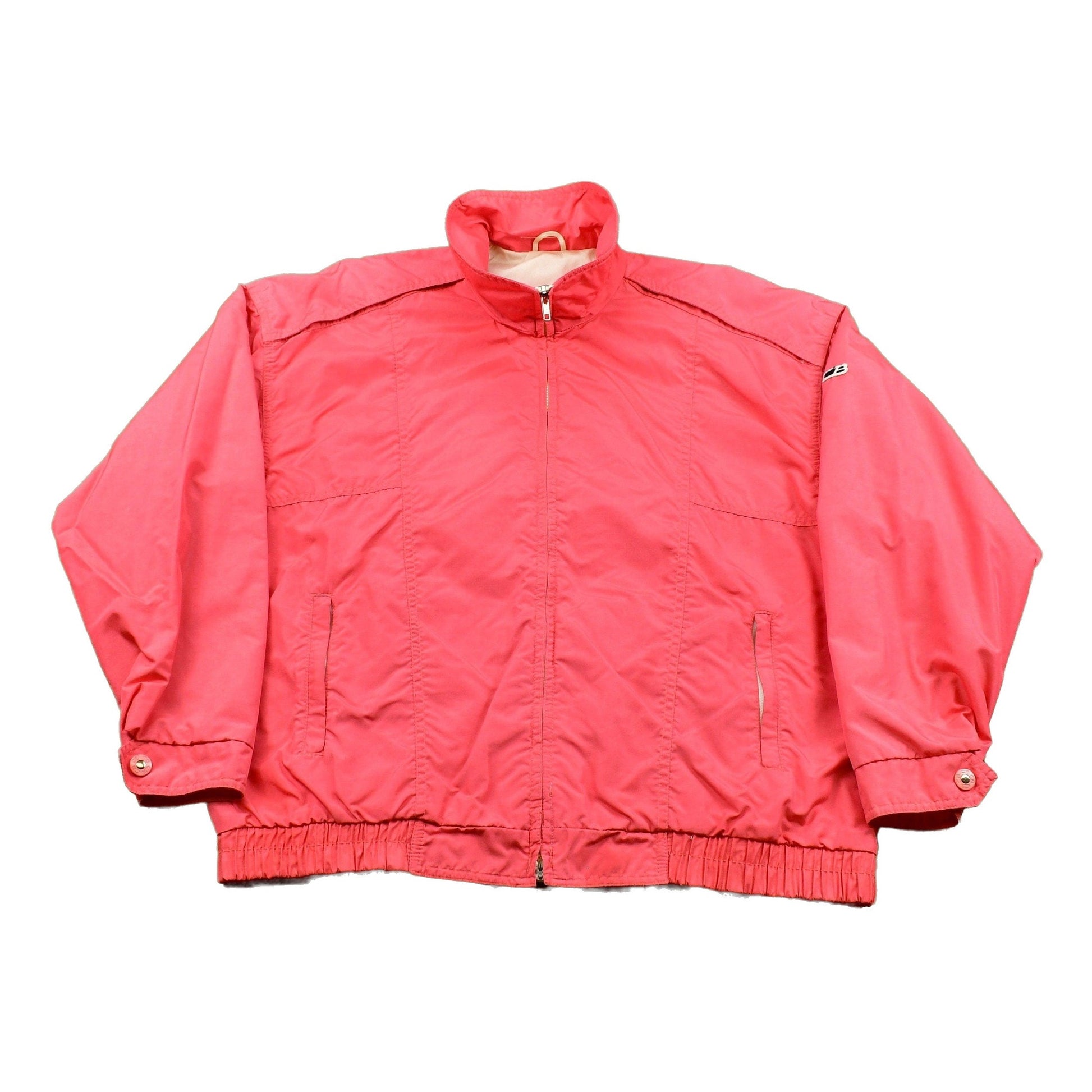 Vintage 1980s CB Sports Neon Pink Nylon Windbreaker Men's M from propervintagecanada