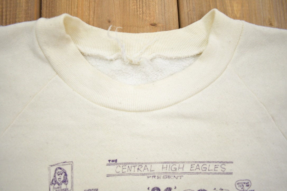 Vintage 1980s Central High Eagles Crewneck Sweatshirt Youth M from propervintagecanada