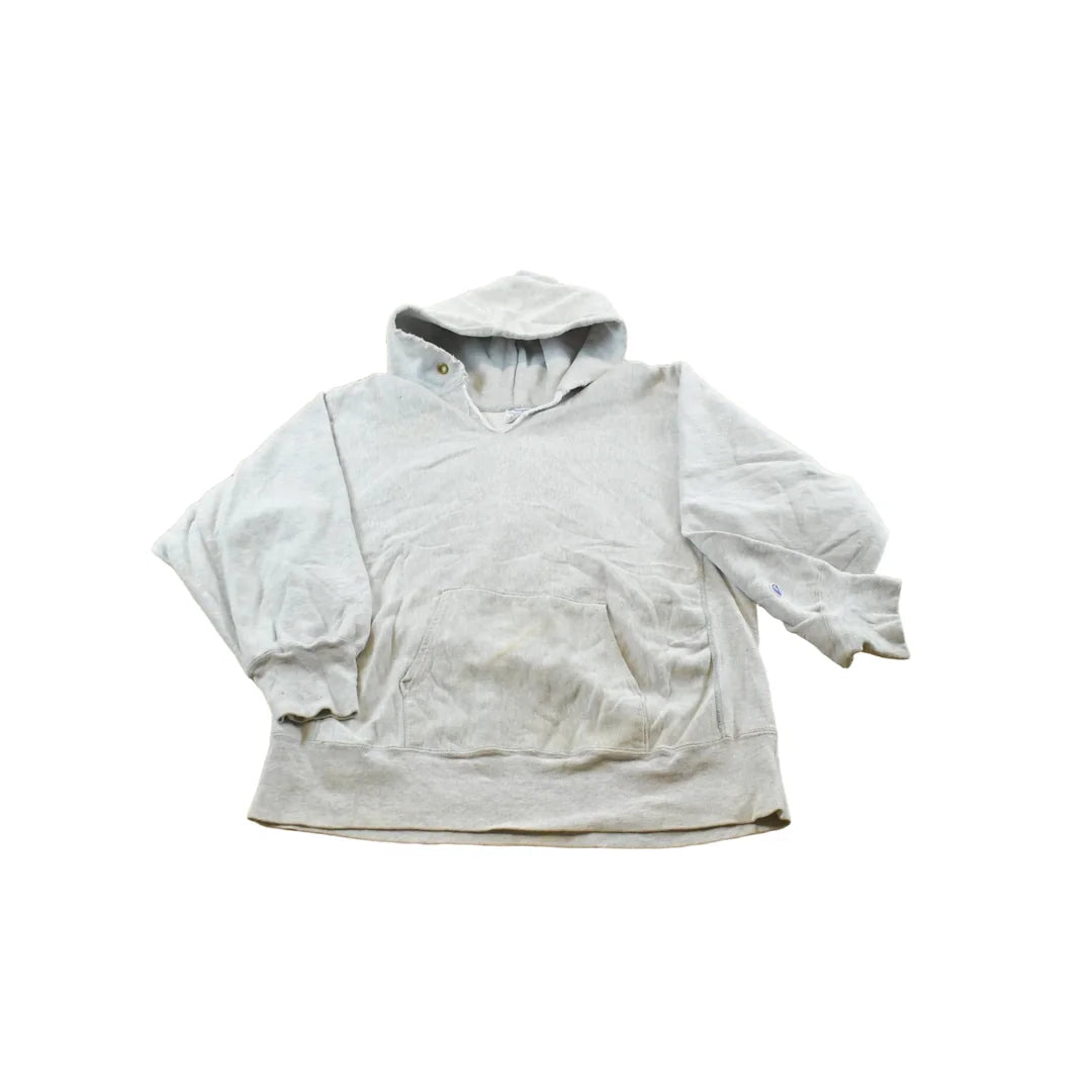 Vintage 1980s Champion Cushing Academy Hockey Reverse Weave Warm Up Hoodie Sweatshirt Men's L / Made in USA / 80s Streetwear from propervintagecanada