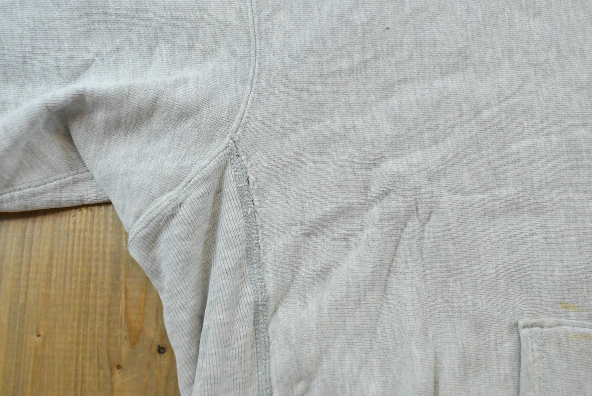 Vintage 1980s Champion Cushing Academy Hockey Reverse Weave Warm Up Hoodie Sweatshirt Men's L / Made in USA / 80s Streetwear from propervintagecanada