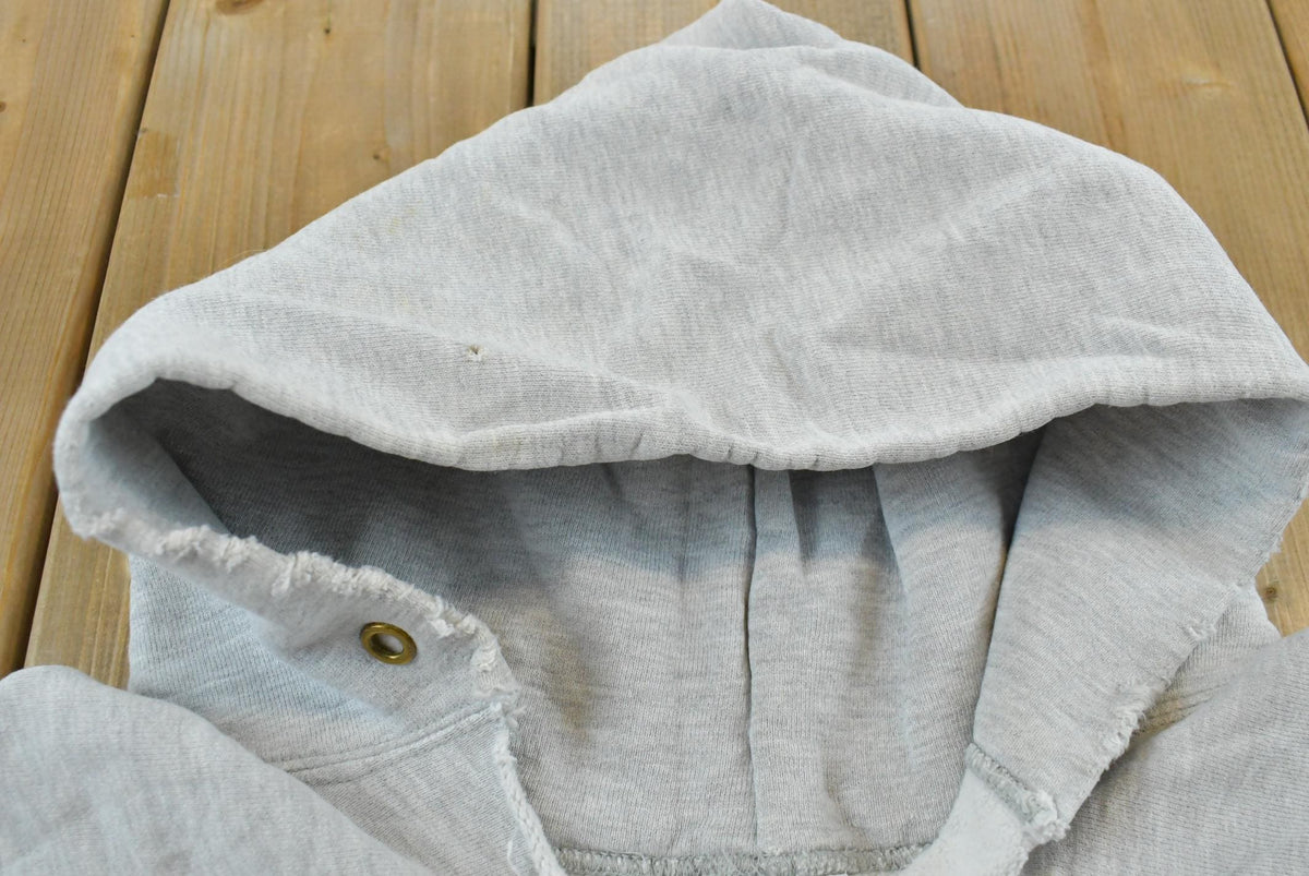 Vintage 1980s Champion Cushing Academy Hockey Reverse Weave Warm Up Hoodie Sweatshirt Men's L / Made in USA / 80s Streetwear from propervintagecanada