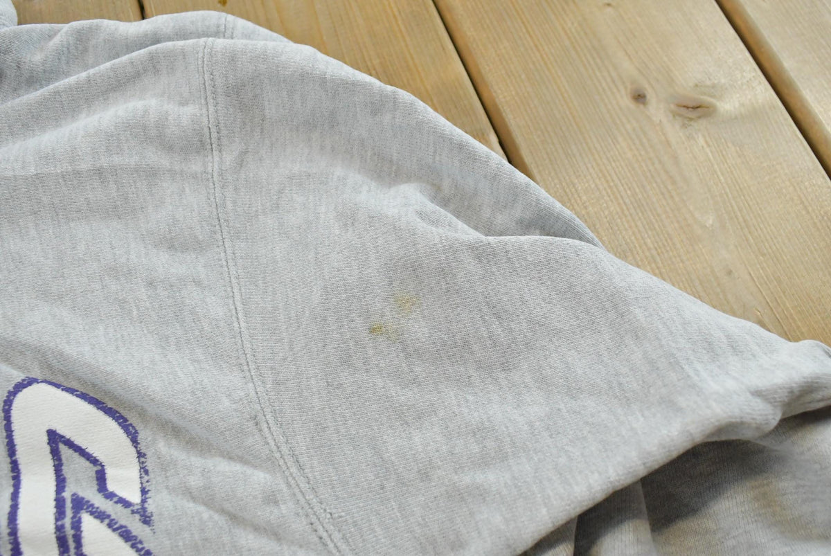 Vintage 1980s Champion Cushing Academy Hockey Reverse Weave Warm Up Hoodie Sweatshirt Men's L / Made in USA / 80s Streetwear from propervintagecanada