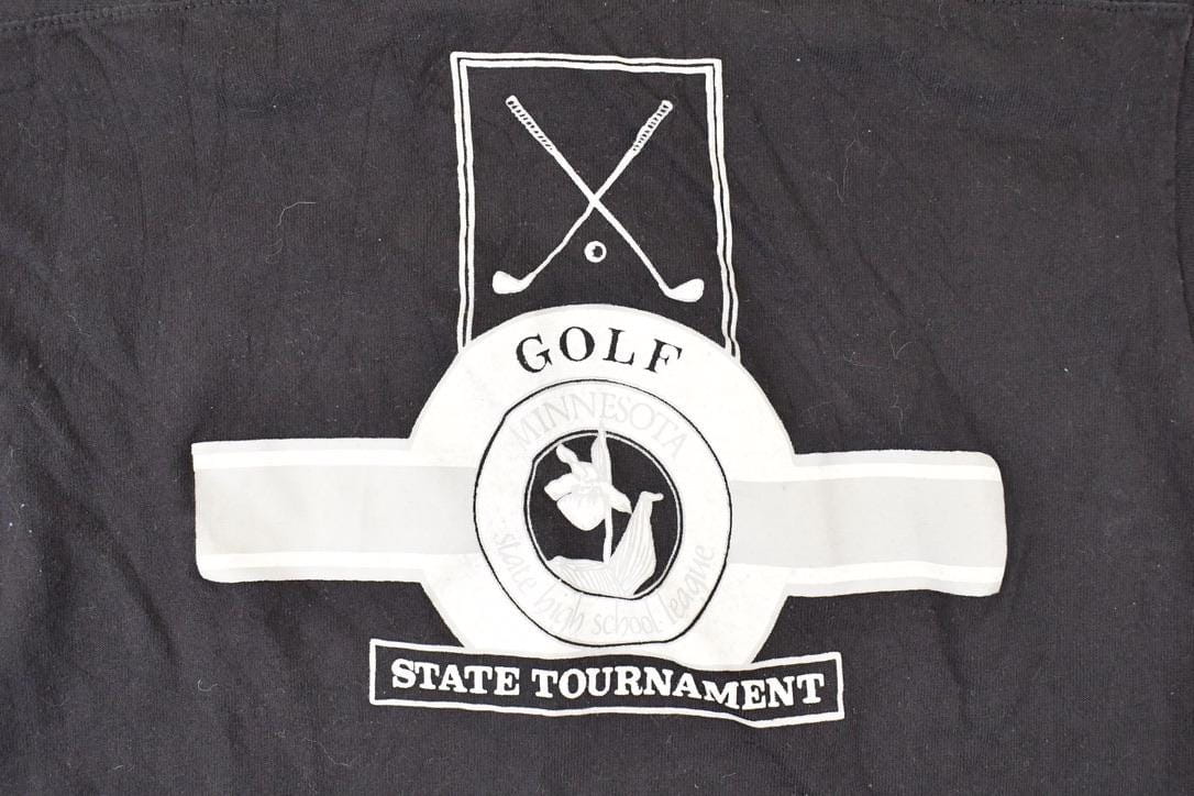 Vintage 1980s Champion Minnesota State Golf Tournament Souvenir Travel T-Shirt Men's M from propervintagecanada