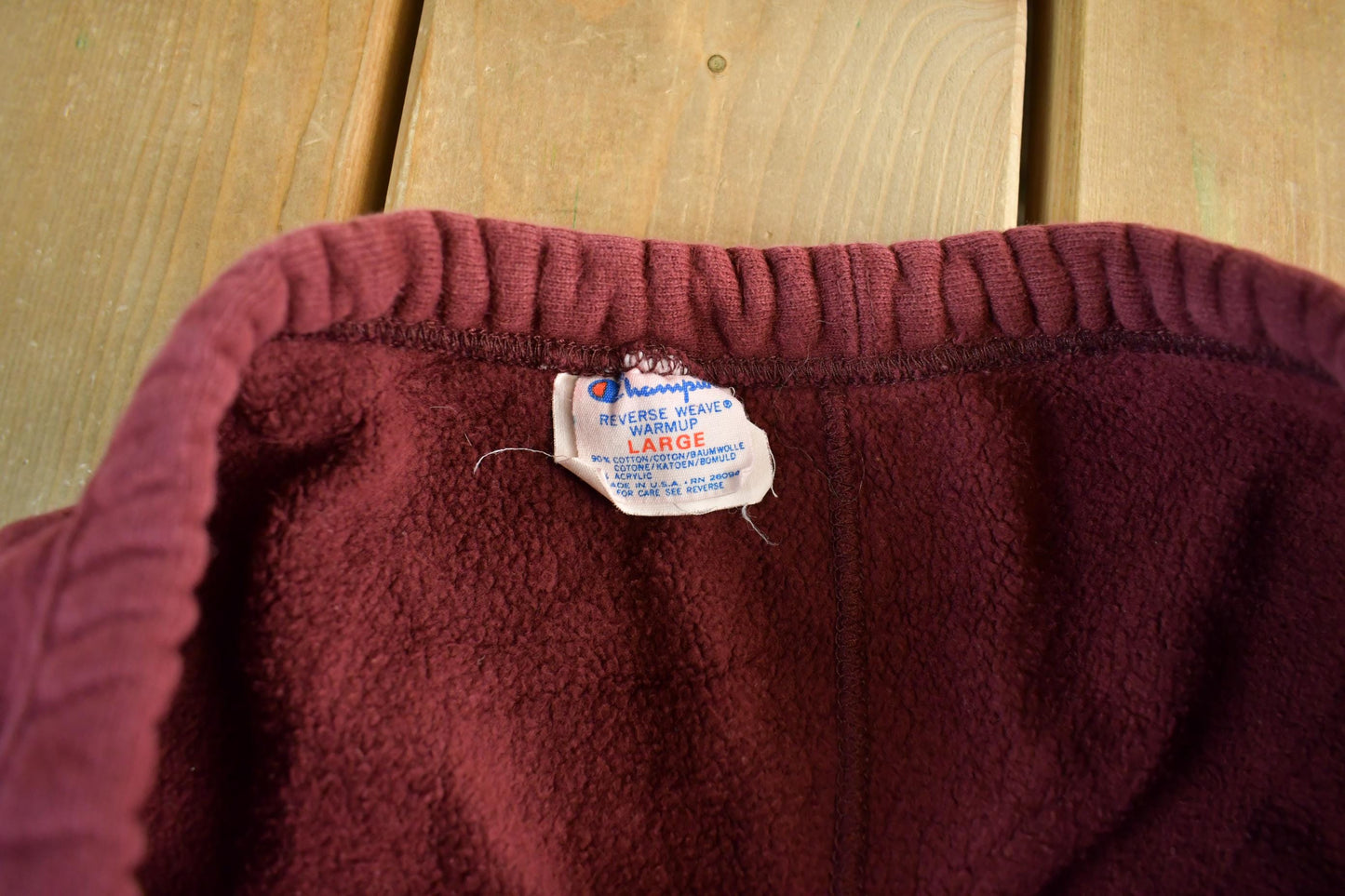 Vintage 1980s Champion Reverse Weave Warm Up Sweatpants Men's Large from propervintagecanada