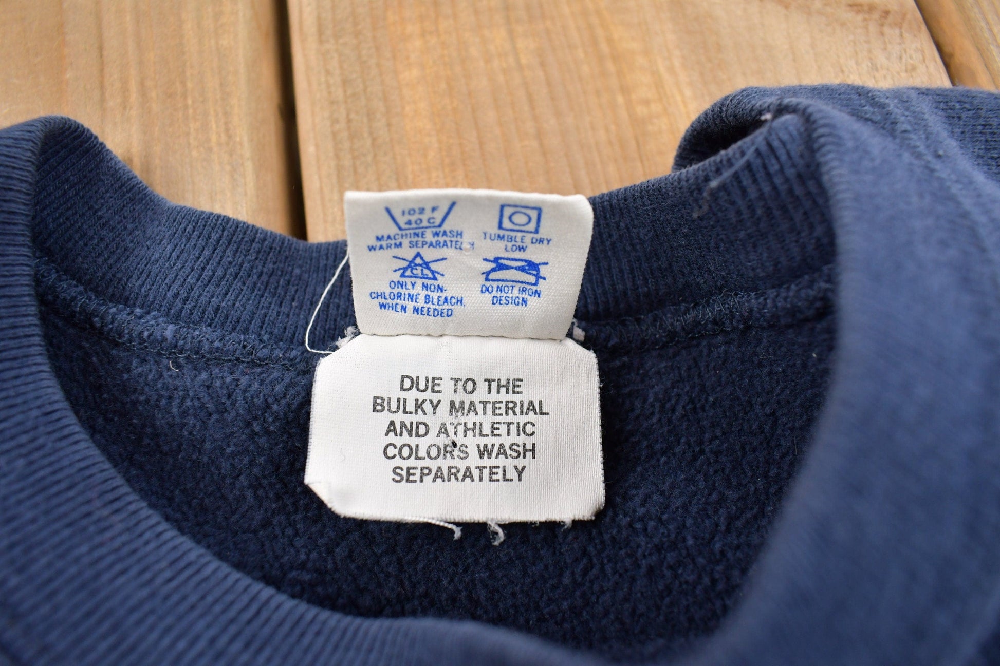 Vintage 1980s Champion Reverse Weave Warmup Virginia Tech Collegiate Crewneck Men's Small from propervintagecanada