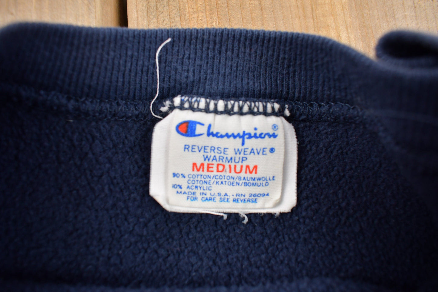 Vintage 1980s Champion Reverse Weave Warmup Virginia Tech Collegiate Crewneck Men's Small from propervintagecanada