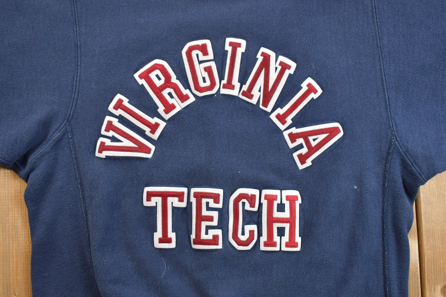 Vintage 1980s Champion Reverse Weave Warmup Virginia Tech Collegiate Crewneck Men's Small from propervintagecanada