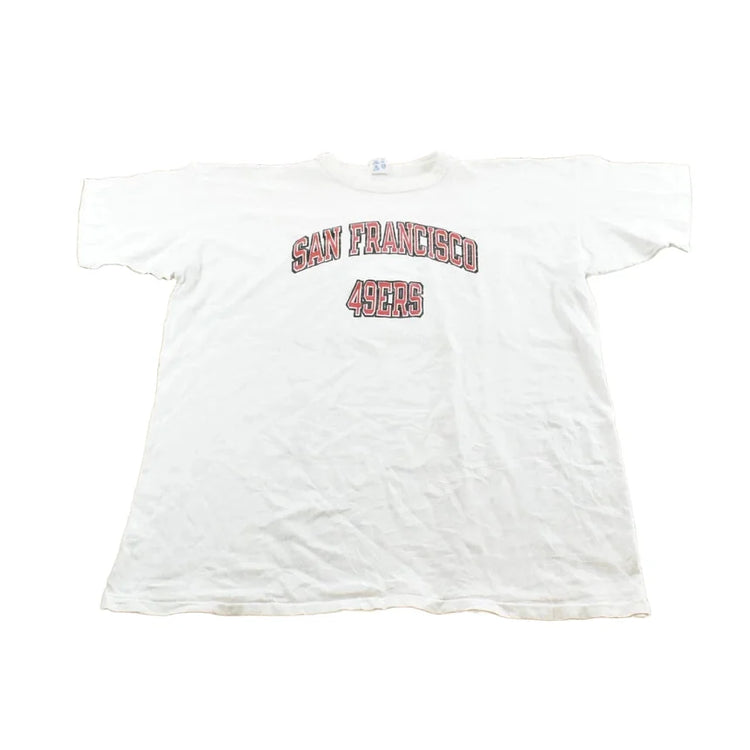Vintage 1980s Champion San Francisco 49ers NFL Football T-Shirt Men's 2XL from propervintagecanada