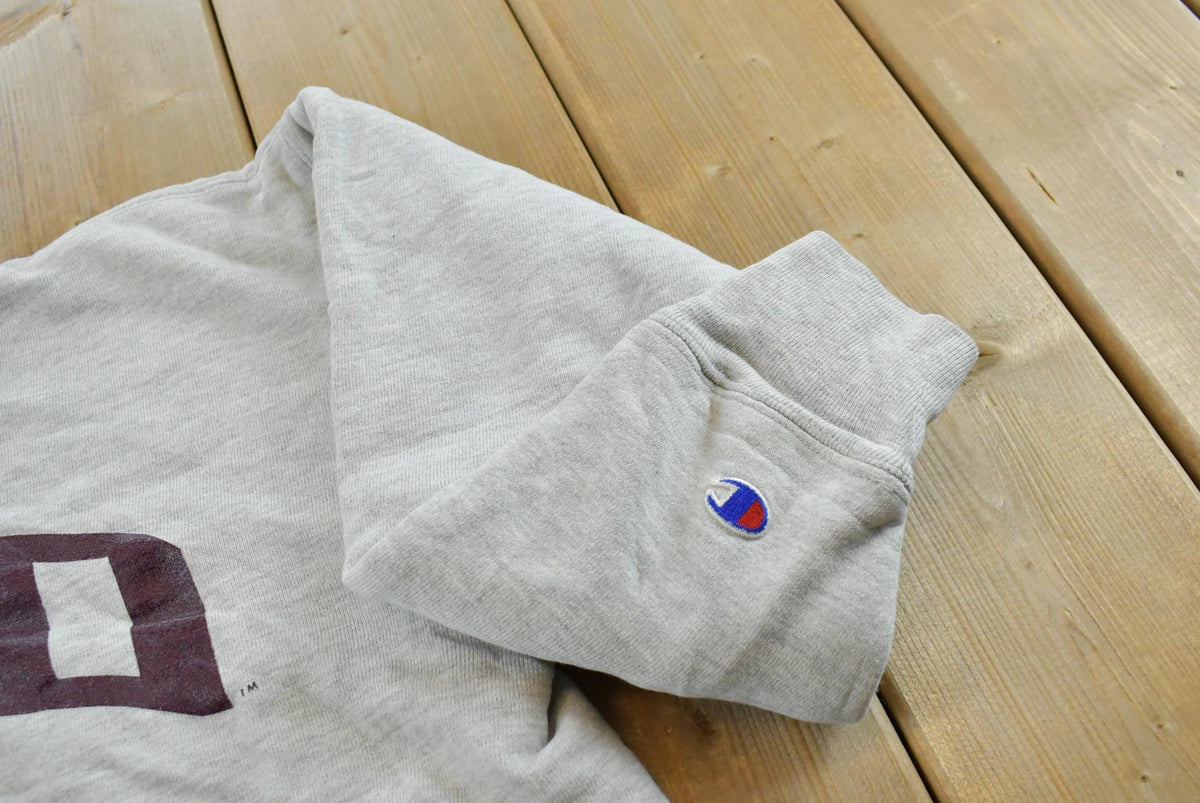 Vintage 1980s Champion University of Minnesota Duluth Double Face Reverse Weave Pocket Crewneck Sweatshirt Men's M / Made in USA Collegiate from propervintagecanada