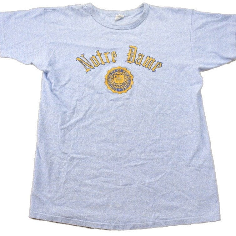 Vintage 1980s Champion University Of Notre Dame Collegiate T-Shirt Men's Medium from propervintagecanada