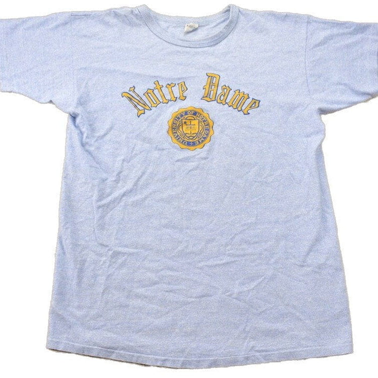 Vintage 1980s Champion University Of Notre Dame Collegiate T-Shirt Men's Medium from propervintagecanada