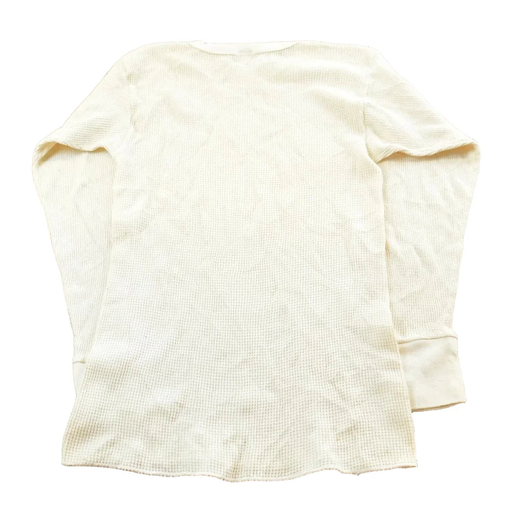Vintage 1980s Cherokee Blank Thermal Long Sleeve T-Shirt Men's S from propervintagecanada