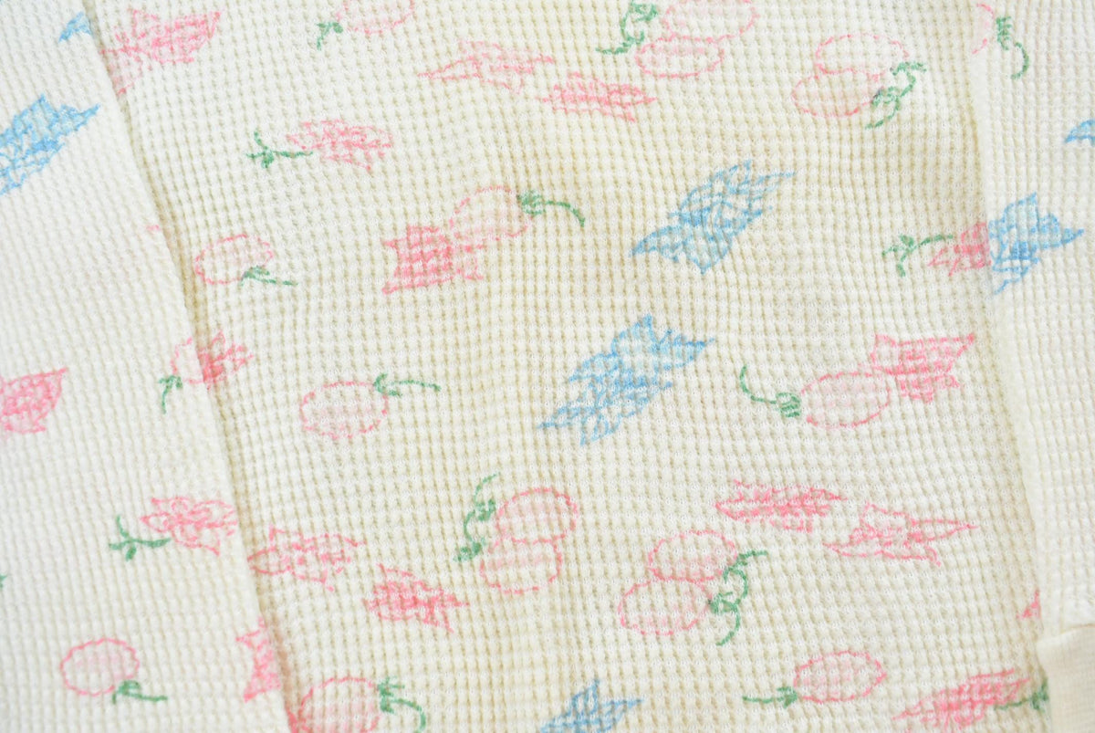 Vintage 1980s Cherry Thermal Shirt Women's XS from propervintagecanada