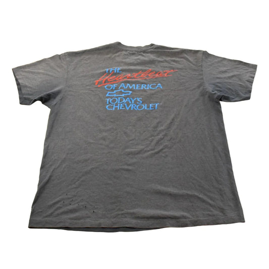 Vintage 1980s Chevrolet Heartbeat of America T-Shirt Men's Large from propervintagecanada