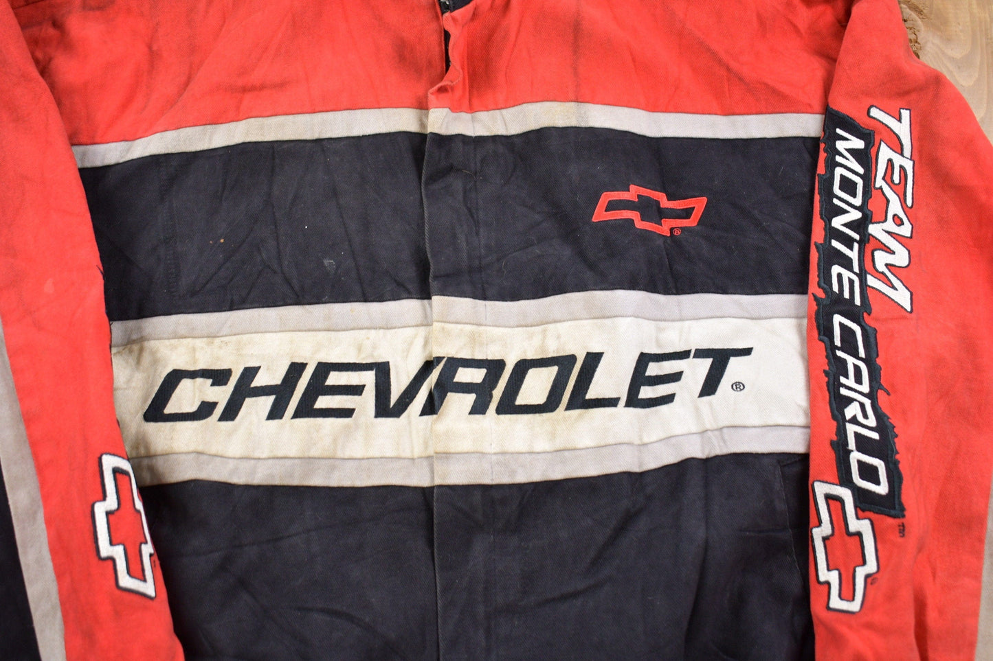 Vintage 1980s Chevrolet Team Monte Carlo Racing Jacket Men's 2XL from propervintagecanada