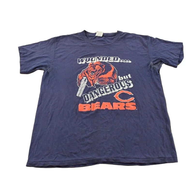 Vintage 1980s Chicago Bears Dangerous T-Shirt Men's M from propervintagecanada