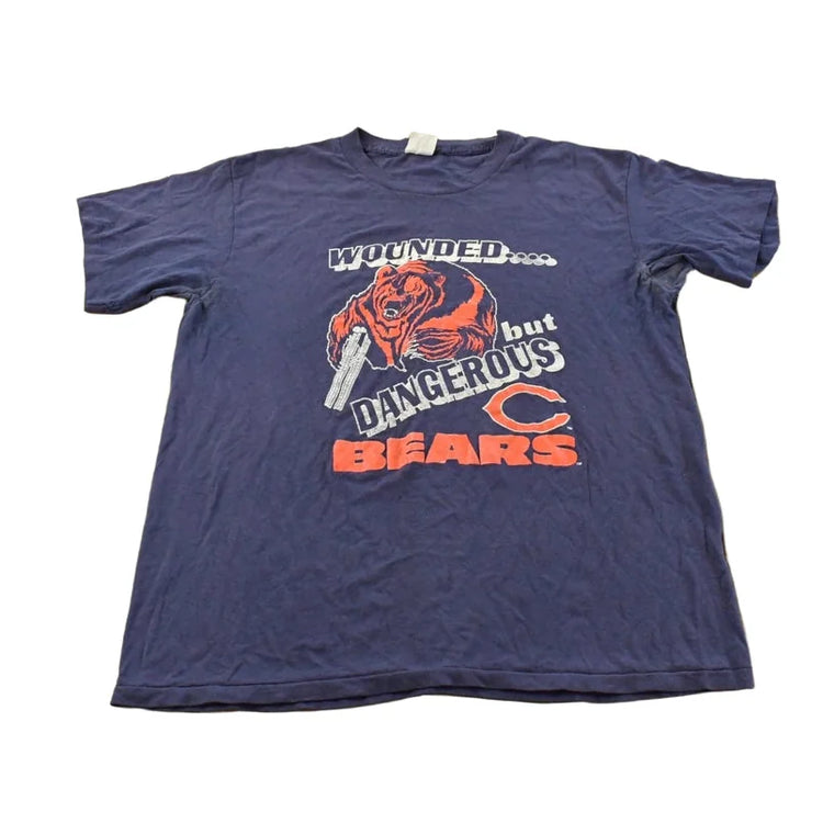 Vintage 1980s Chicago Bears Dangerous T-Shirt Men's M from propervintagecanada