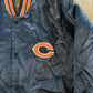 Vintage 1980s Chicago Bears NFL Satin Snap Button Bomber Jacket Men's Medium from propervintagecanada