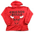 Vintage 1980s Chicago Bulls NBA Logo 7 Light Weight Hoodie Sweatshirt Men&