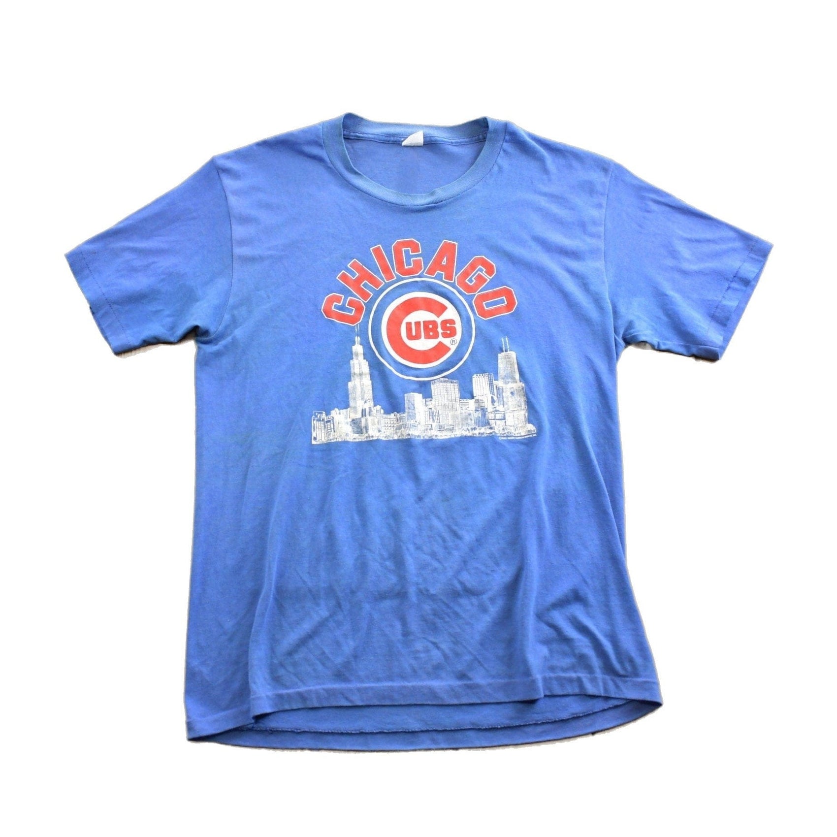 Vintage 1980s Chicago Cubs MLB Baseball Single Stitch T-Shirt Made In USA from propervintagecanada