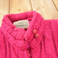 Vintage 1980s Chill Chasers 3D Pink Cable Knit Sweater from propervintagecanada