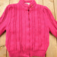 Vintage 1980s Chill Chasers 3D Pink Cable Knit Sweater from propervintagecanada