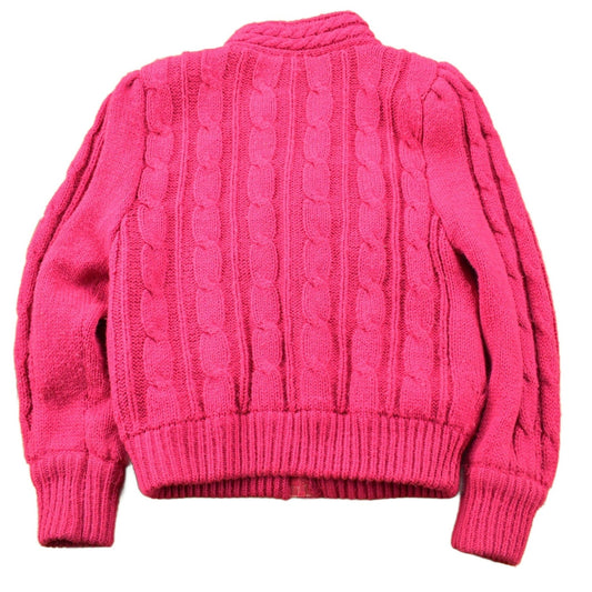 Vintage 1980s Chill Chasers 3D Pink Cable Knit Sweater from propervintagecanada