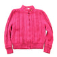 Vintage 1980s Chill Chasers 3D Pink Cable Knit Sweater from propervintagecanada