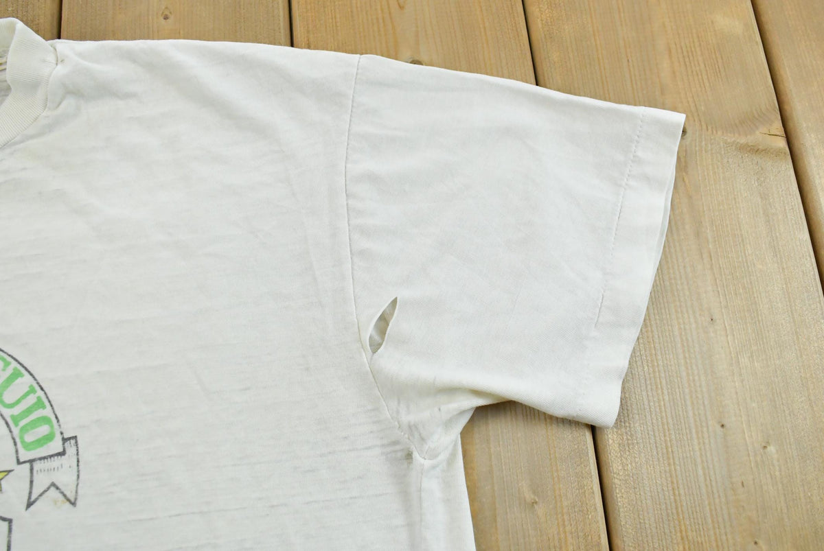 Vintage 1980s City of Baguio Philippines Souvenir Travel T-Shirt Men's L from propervintagecanada
