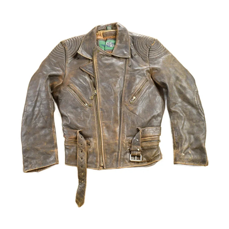 Vintage 1980s Classic Gear Leather Jacket Men's Large from propervintagecanada