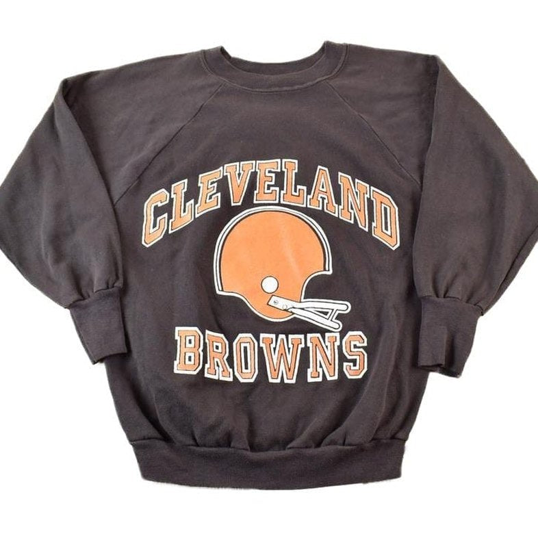 Vintage 1980s Cleveland Browns NFL Crewneck Sweatshirt Men's M from propervintagecanada