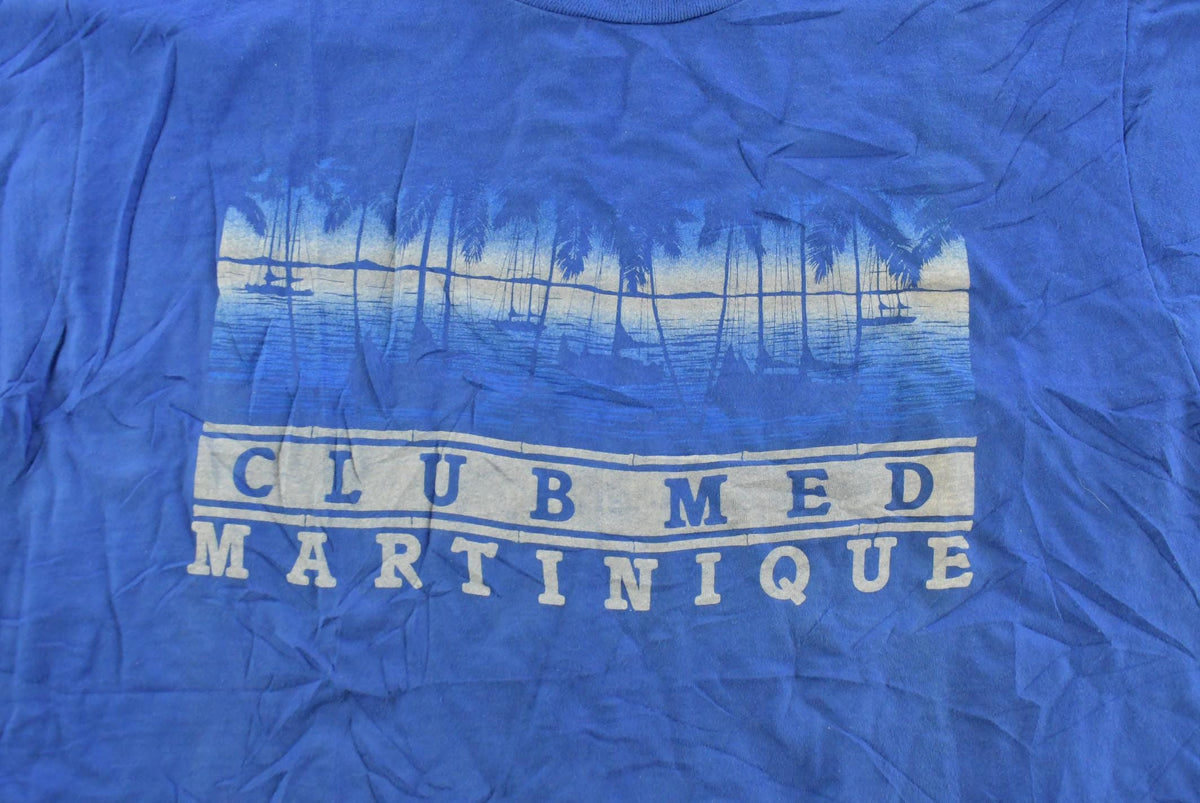 Vintage 1980s Club Med Matinique Travel Graphic T-Shirt Men's L from propervintagecanada