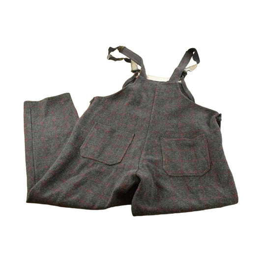 Vintage 1980s Codet Plaid Wool Overalls Men's 46 x 32.5 from propervintagecanada