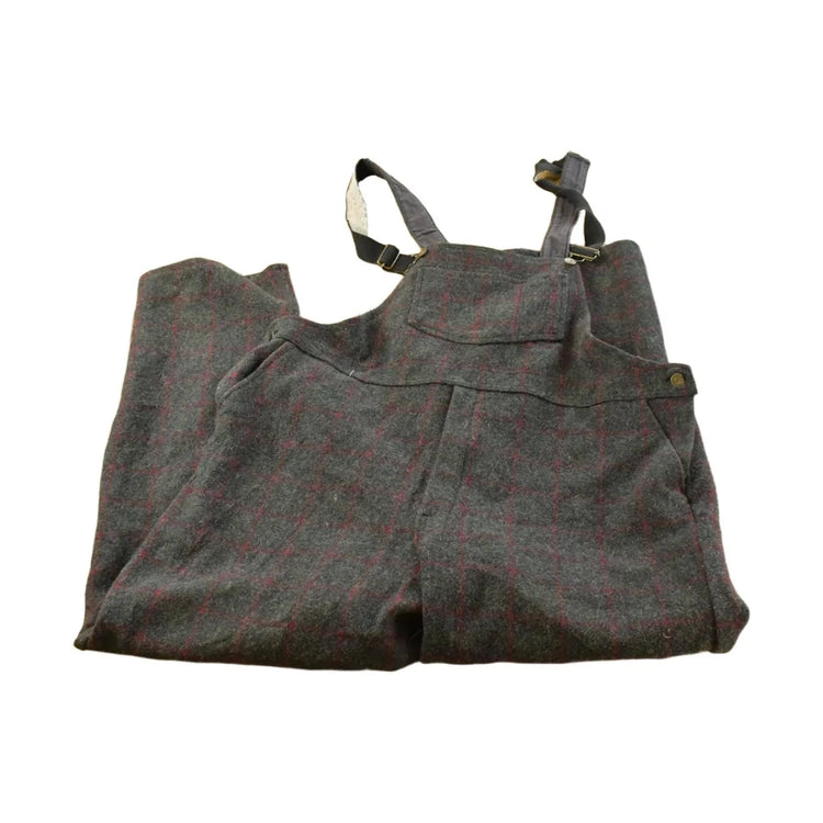 Vintage 1980s Codet Plaid Wool Overalls Men's 46 x 32.5 from propervintagecanada