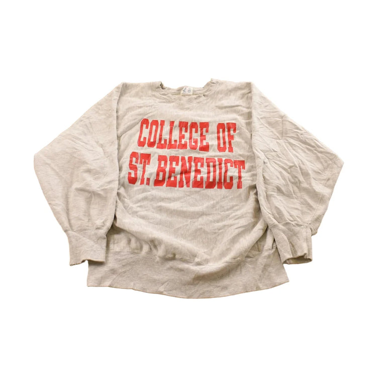 Vintage 1980s College of St. Benedict Champion Reverse Weave Crewneck Sweatshirt Men's M from propervintagecanada
