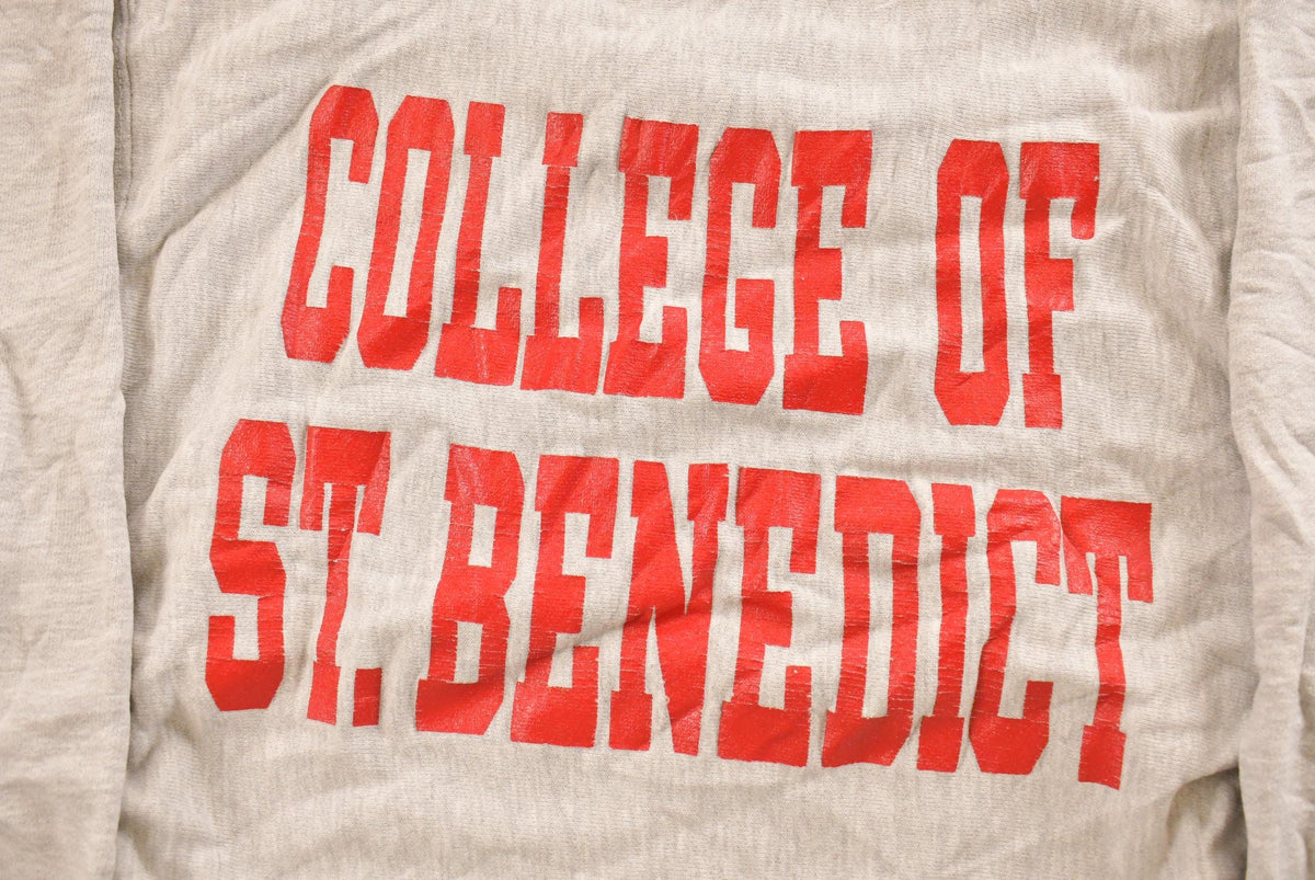 Vintage 1980s College of St. Benedict Champion Reverse Weave Crewneck Sweatshirt Men's M from propervintagecanada