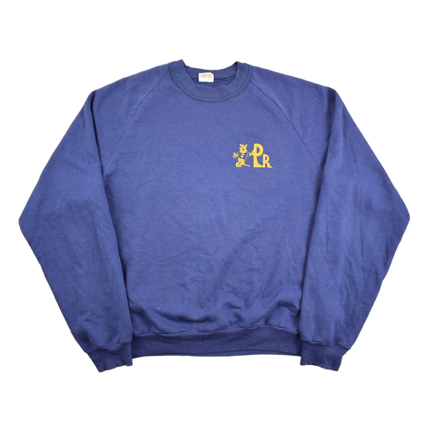 Vintage 1980s Collegiate Blue Sweatshirt Men's XS from propervintagecanada