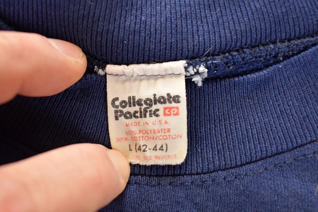 Vintage 1980s Collegiate Pacific Iowa State Big Tex University Crewneck Sweater Men's L from propervintagecanada