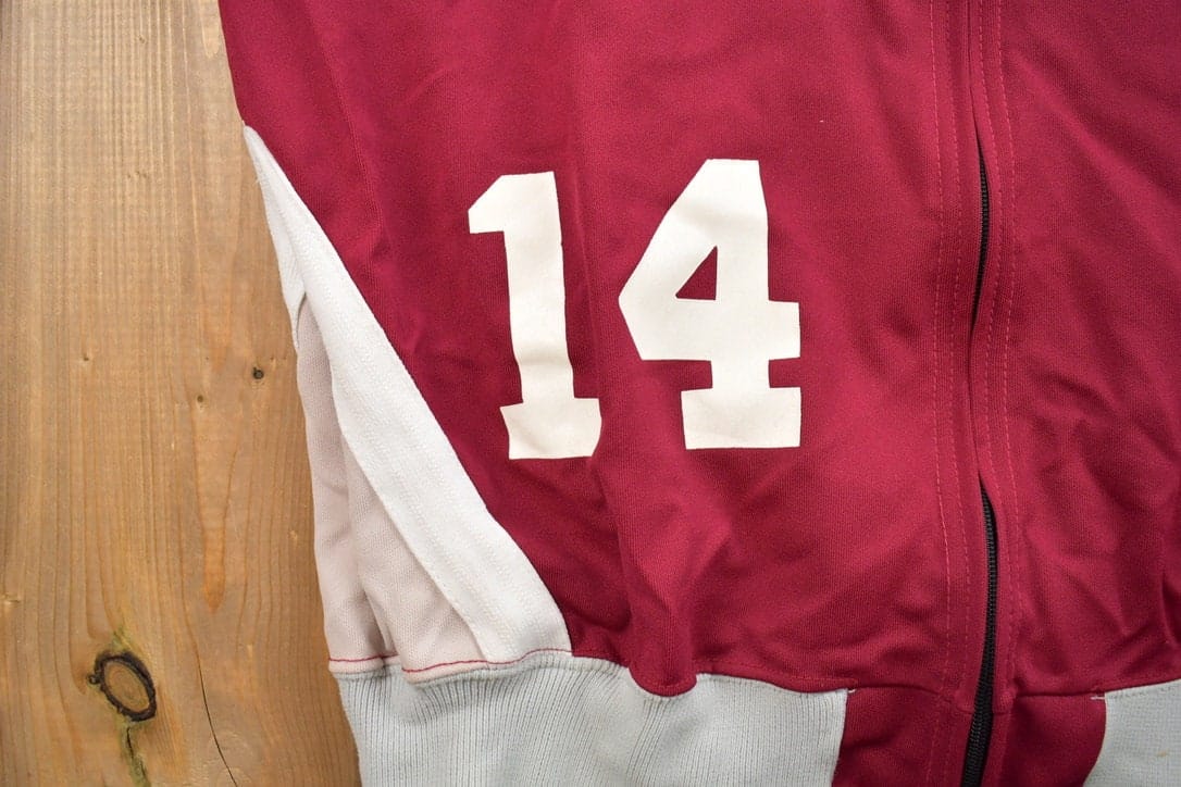 Vintage 1980s Collegiate Track Jacket Men's Small from propervintagecanada