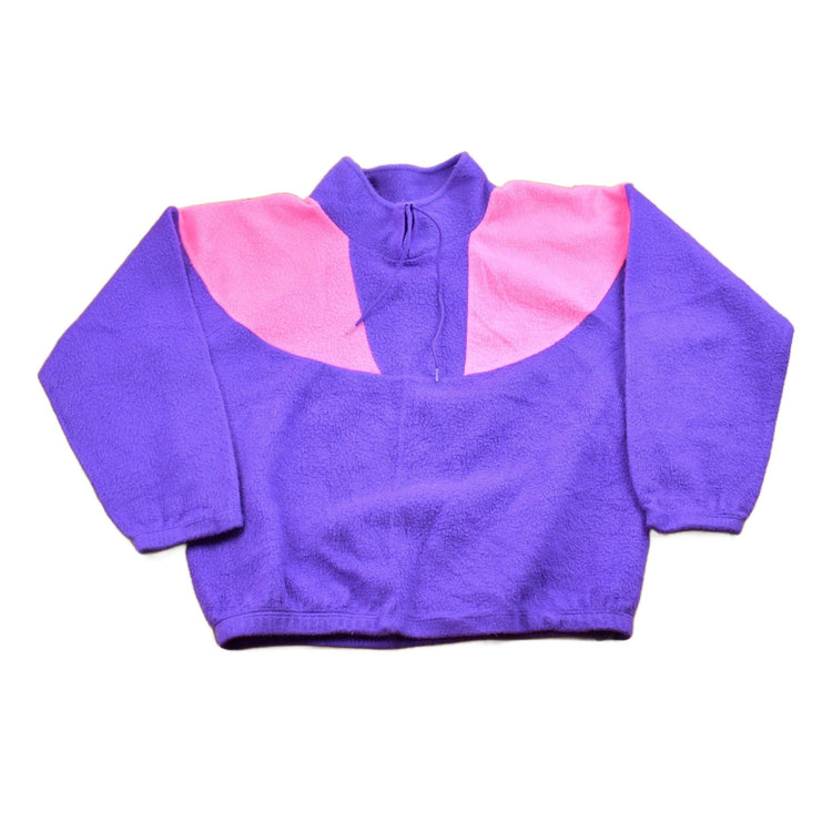 Vintage 1980s Color Block Pullover Fleece Sweater Men's Medium from propervintagecanada